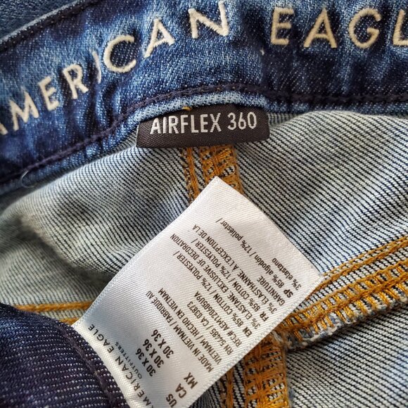 American Eagle Airflex 360 Jeans 29/30 waist 35 leg - Picture 4 of 14